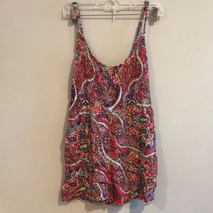 Paisley print romper